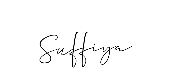 The best way (Allison_Script) to make a short signature is to pick only two or three words in your name. The name Suffiya include a total of six letters. For converting this name. Suffiya signature style 2 images and pictures png