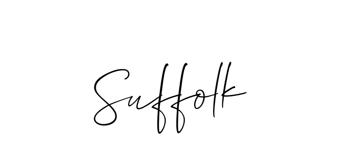 How to make Suffolk name signature. Use Allison_Script style for creating short signs online. This is the latest handwritten sign. Suffolk signature style 2 images and pictures png