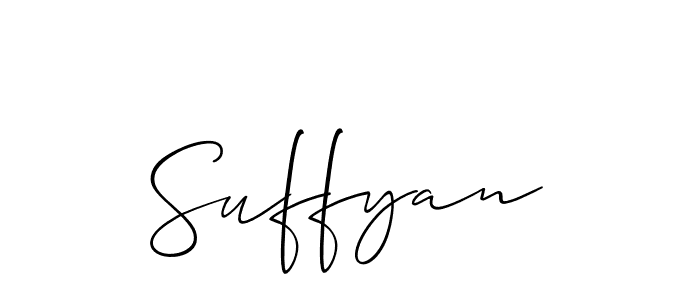 Best and Professional Signature Style for Suffyan. Allison_Script Best Signature Style Collection. Suffyan signature style 2 images and pictures png