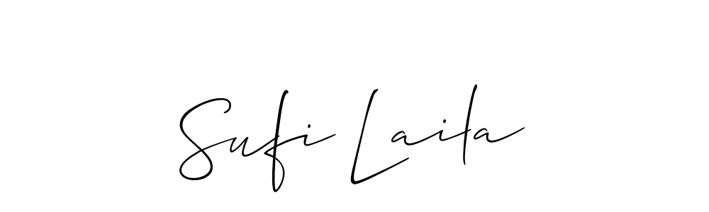 How to Draw Sufi Laila signature style? Allison_Script is a latest design signature styles for name Sufi Laila. Sufi Laila signature style 2 images and pictures png