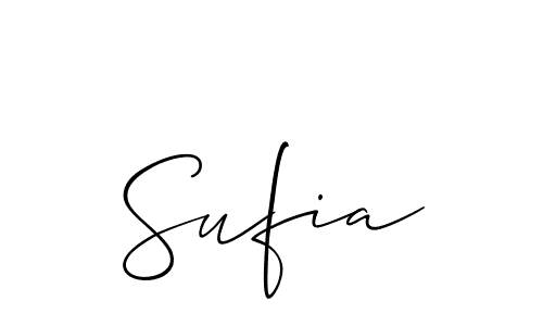 Sufia stylish signature style. Best Handwritten Sign (Allison_Script) for my name. Handwritten Signature Collection Ideas for my name Sufia. Sufia signature style 2 images and pictures png