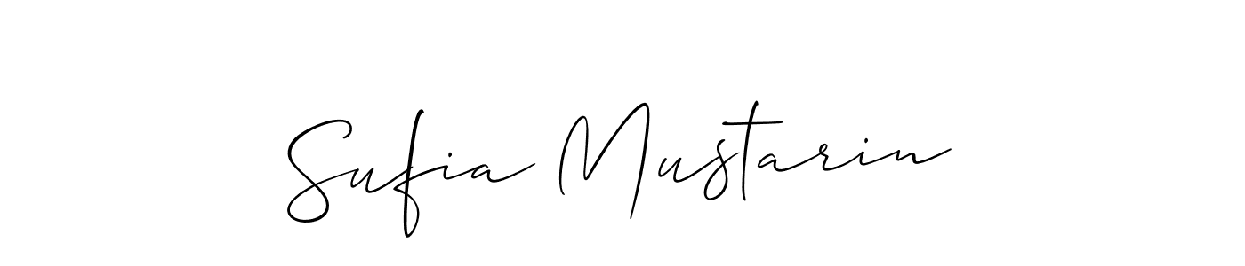 How to Draw Sufia Mustarin signature style? Allison_Script is a latest design signature styles for name Sufia Mustarin. Sufia Mustarin signature style 2 images and pictures png