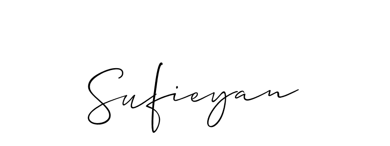Best and Professional Signature Style for Sufieyan. Allison_Script Best Signature Style Collection. Sufieyan signature style 2 images and pictures png