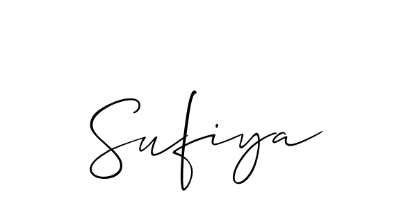 Allison_Script is a professional signature style that is perfect for those who want to add a touch of class to their signature. It is also a great choice for those who want to make their signature more unique. Get Sufiya name to fancy signature for free. Sufiya signature style 2 images and pictures png