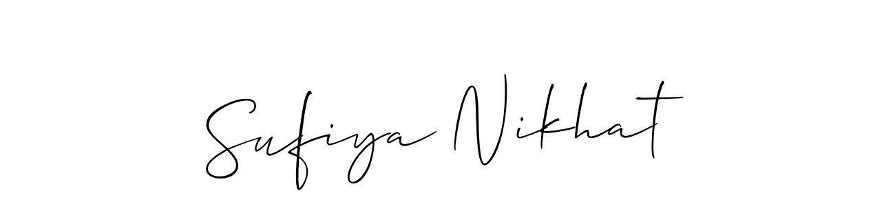 Make a beautiful signature design for name Sufiya Nikhat. Use this online signature maker to create a handwritten signature for free. Sufiya Nikhat signature style 2 images and pictures png