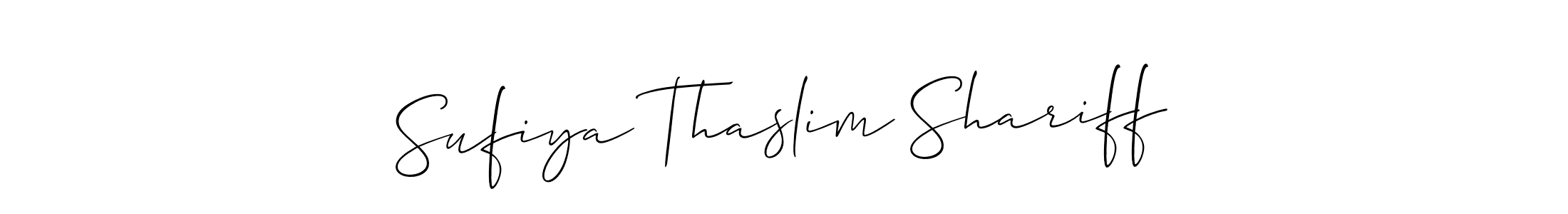 You can use this online signature creator to create a handwritten signature for the name Sufiya Thaslim Shariff. This is the best online autograph maker. Sufiya Thaslim Shariff signature style 2 images and pictures png