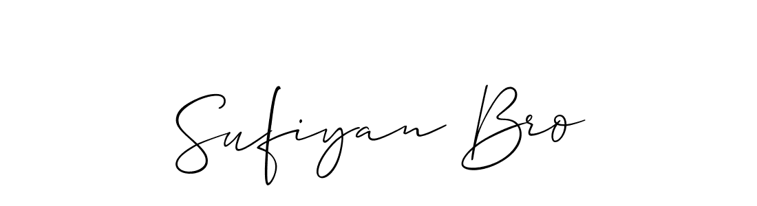 Sufiyan Bro stylish signature style. Best Handwritten Sign (Allison_Script) for my name. Handwritten Signature Collection Ideas for my name Sufiyan Bro. Sufiyan Bro signature style 2 images and pictures png