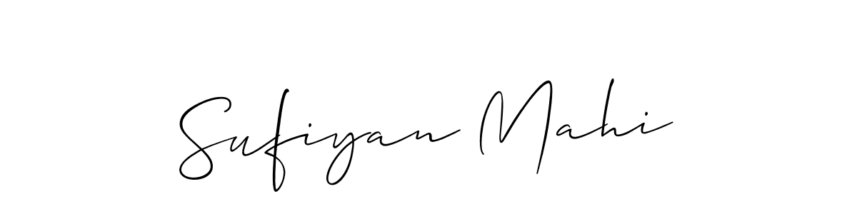 You should practise on your own different ways (Allison_Script) to write your name (Sufiyan Mahi) in signature. don't let someone else do it for you. Sufiyan Mahi signature style 2 images and pictures png