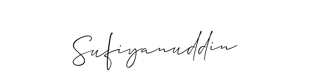 Make a beautiful signature design for name Sufiyanuddin. Use this online signature maker to create a handwritten signature for free. Sufiyanuddin signature style 2 images and pictures png