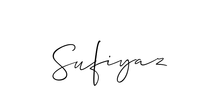 Sufiyaz stylish signature style. Best Handwritten Sign (Allison_Script) for my name. Handwritten Signature Collection Ideas for my name Sufiyaz. Sufiyaz signature style 2 images and pictures png