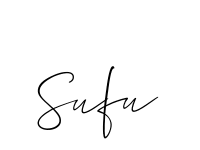 Sufu stylish signature style. Best Handwritten Sign (Allison_Script) for my name. Handwritten Signature Collection Ideas for my name Sufu. Sufu signature style 2 images and pictures png