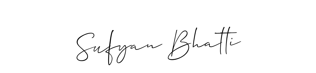 Similarly Allison_Script is the best handwritten signature design. Signature creator online .You can use it as an online autograph creator for name Sufyan Bhatti. Sufyan Bhatti signature style 2 images and pictures png