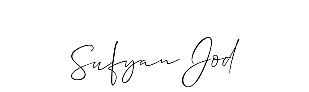 Also we have Sufyan Jod name is the best signature style. Create professional handwritten signature collection using Allison_Script autograph style. Sufyan Jod signature style 2 images and pictures png