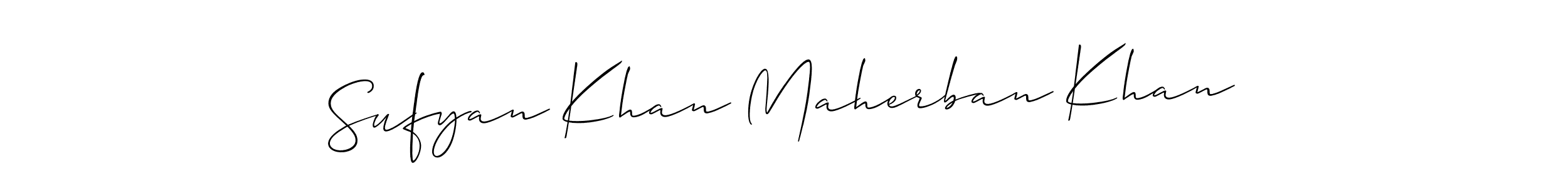 Make a beautiful signature design for name Sufyan Khan Maherban Khan. Use this online signature maker to create a handwritten signature for free. Sufyan Khan Maherban Khan signature style 2 images and pictures png