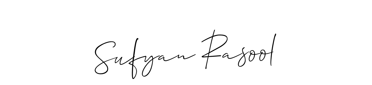 Sufyan Rasool stylish signature style. Best Handwritten Sign (Allison_Script) for my name. Handwritten Signature Collection Ideas for my name Sufyan Rasool. Sufyan Rasool signature style 2 images and pictures png