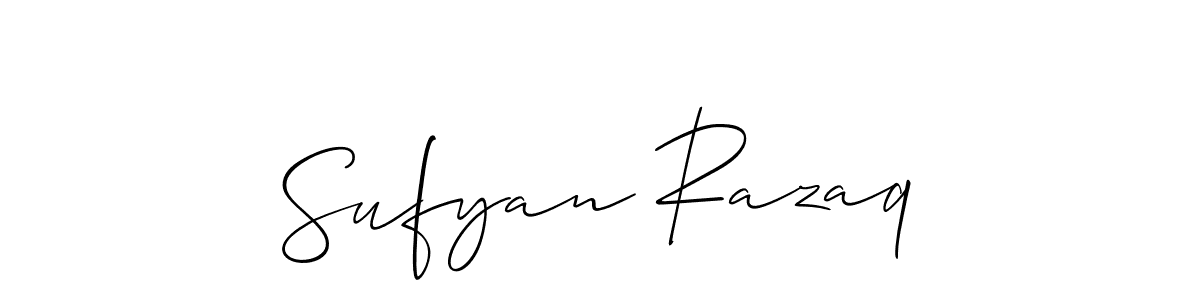 How to Draw Sufyan Razaq signature style? Allison_Script is a latest design signature styles for name Sufyan Razaq. Sufyan Razaq signature style 2 images and pictures png