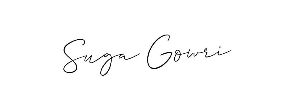 Best and Professional Signature Style for Suga Gowri. Allison_Script Best Signature Style Collection. Suga Gowri signature style 2 images and pictures png