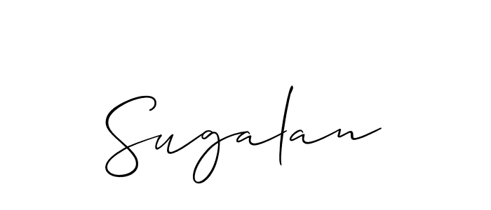 Create a beautiful signature design for name Sugalan. With this signature (Allison_Script) fonts, you can make a handwritten signature for free. Sugalan signature style 2 images and pictures png