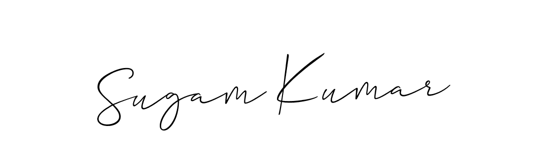 This is the best signature style for the Sugam Kumar name. Also you like these signature font (Allison_Script). Mix name signature. Sugam Kumar signature style 2 images and pictures png