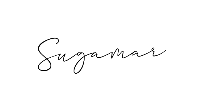 Use a signature maker to create a handwritten signature online. With this signature software, you can design (Allison_Script) your own signature for name Sugamar. Sugamar signature style 2 images and pictures png