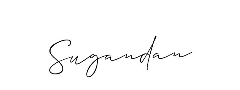 Once you've used our free online signature maker to create your best signature Allison_Script style, it's time to enjoy all of the benefits that Sugandan name signing documents. Sugandan signature style 2 images and pictures png