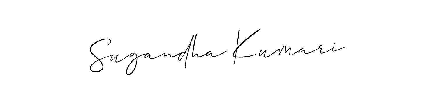 Also You can easily find your signature by using the search form. We will create Sugandha Kumari name handwritten signature images for you free of cost using Allison_Script sign style. Sugandha Kumari signature style 2 images and pictures png