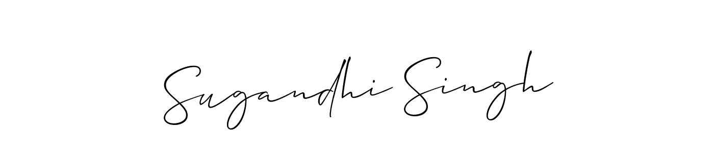 How to Draw Sugandhi Singh signature style? Allison_Script is a latest design signature styles for name Sugandhi Singh. Sugandhi Singh signature style 2 images and pictures png