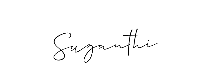Best and Professional Signature Style for Suganthi . Allison_Script Best Signature Style Collection. Suganthi  signature style 2 images and pictures png