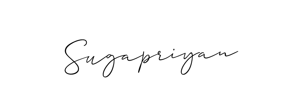 You should practise on your own different ways (Allison_Script) to write your name (Sugapriyan) in signature. don't let someone else do it for you. Sugapriyan signature style 2 images and pictures png