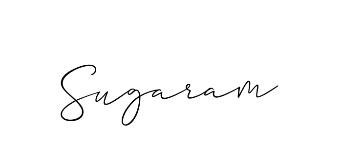 Also we have Sugaram name is the best signature style. Create professional handwritten signature collection using Allison_Script autograph style. Sugaram signature style 2 images and pictures png