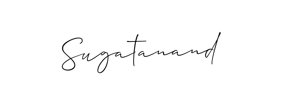 How to Draw Sugatanand signature style? Allison_Script is a latest design signature styles for name Sugatanand. Sugatanand signature style 2 images and pictures png