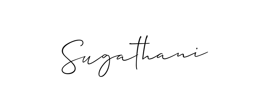 You should practise on your own different ways (Allison_Script) to write your name (Sugathani) in signature. don't let someone else do it for you. Sugathani signature style 2 images and pictures png