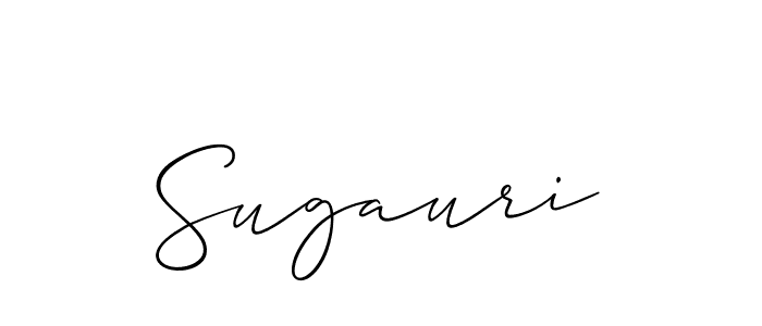 Create a beautiful signature design for name Sugauri. With this signature (Allison_Script) fonts, you can make a handwritten signature for free. Sugauri signature style 2 images and pictures png