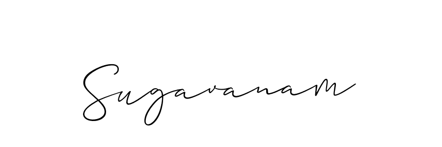 Use a signature maker to create a handwritten signature online. With this signature software, you can design (Allison_Script) your own signature for name Sugavanam. Sugavanam signature style 2 images and pictures png