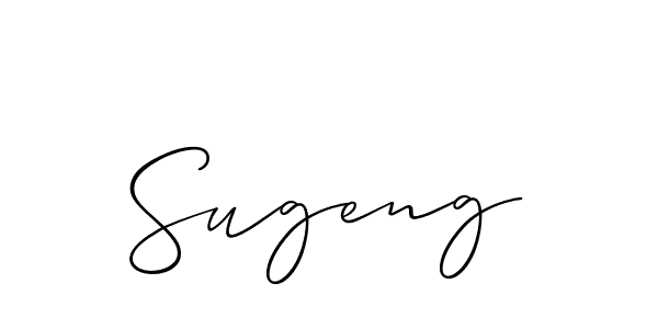 Similarly Allison_Script is the best handwritten signature design. Signature creator online .You can use it as an online autograph creator for name Sugeng. Sugeng signature style 2 images and pictures png