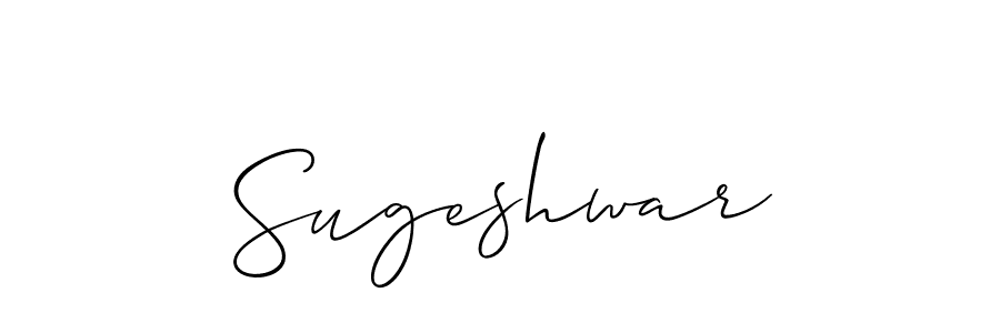 You should practise on your own different ways (Allison_Script) to write your name (Sugeshwar) in signature. don't let someone else do it for you. Sugeshwar signature style 2 images and pictures png