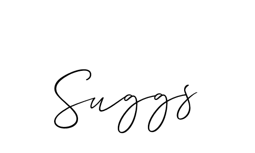 How to make Suggs name signature. Use Allison_Script style for creating short signs online. This is the latest handwritten sign. Suggs signature style 2 images and pictures png