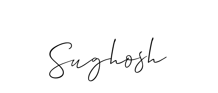 You should practise on your own different ways (Allison_Script) to write your name (Sughosh) in signature. don't let someone else do it for you. Sughosh signature style 2 images and pictures png