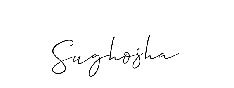 How to Draw Sughosha signature style? Allison_Script is a latest design signature styles for name Sughosha. Sughosha signature style 2 images and pictures png