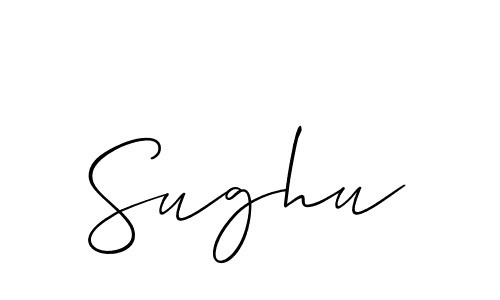 Use a signature maker to create a handwritten signature online. With this signature software, you can design (Allison_Script) your own signature for name Sughu. Sughu signature style 2 images and pictures png
