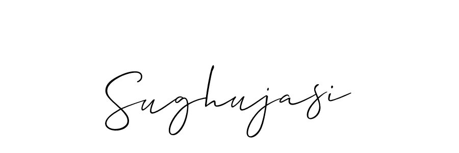 How to make Sughujasi name signature. Use Allison_Script style for creating short signs online. This is the latest handwritten sign. Sughujasi signature style 2 images and pictures png