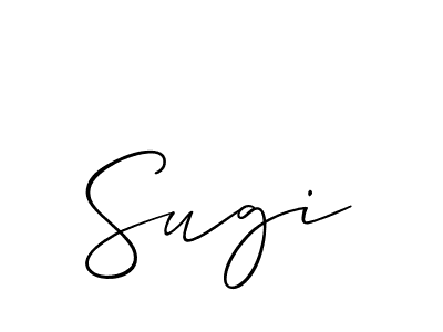 How to make Sugi signature? Allison_Script is a professional autograph style. Create handwritten signature for Sugi name. Sugi signature style 2 images and pictures png