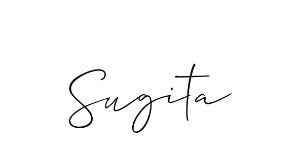 Use a signature maker to create a handwritten signature online. With this signature software, you can design (Allison_Script) your own signature for name Sugita. Sugita signature style 2 images and pictures png