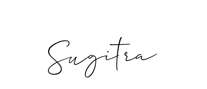 Also we have Sugitra name is the best signature style. Create professional handwritten signature collection using Allison_Script autograph style. Sugitra signature style 2 images and pictures png