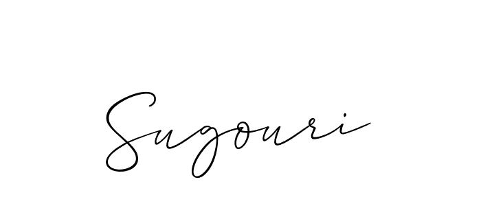 How to make Sugouri name signature. Use Allison_Script style for creating short signs online. This is the latest handwritten sign. Sugouri signature style 2 images and pictures png