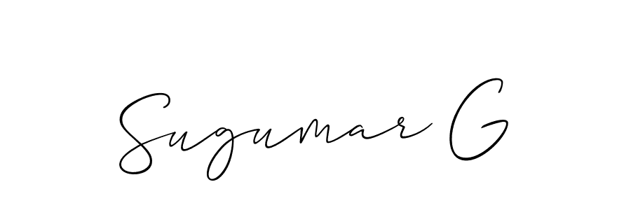 This is the best signature style for the Sugumar G name. Also you like these signature font (Allison_Script). Mix name signature. Sugumar G signature style 2 images and pictures png