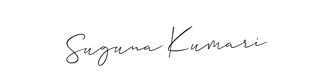 Once you've used our free online signature maker to create your best signature Allison_Script style, it's time to enjoy all of the benefits that Suguna Kumari name signing documents. Suguna Kumari signature style 2 images and pictures png