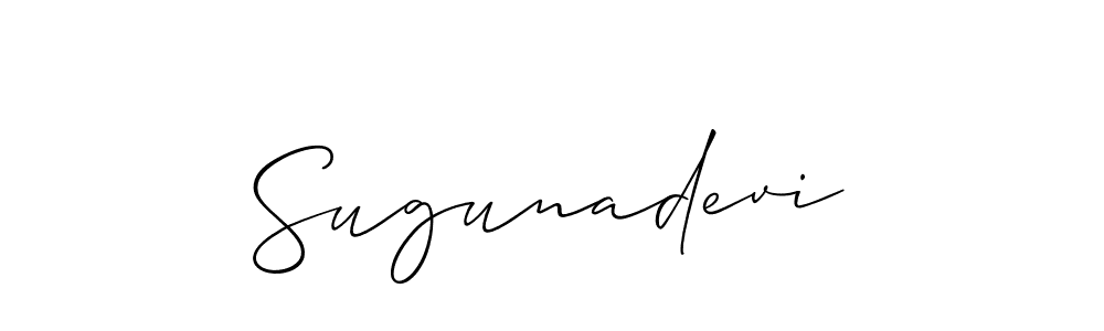 This is the best signature style for the Sugunadevi name. Also you like these signature font (Allison_Script). Mix name signature. Sugunadevi signature style 2 images and pictures png