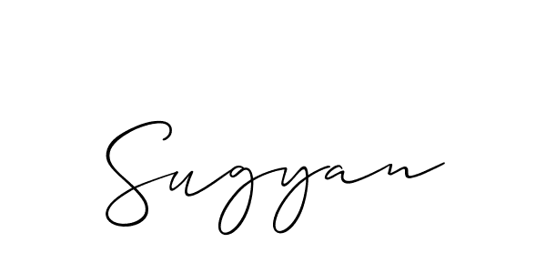 Also we have Sugyan name is the best signature style. Create professional handwritten signature collection using Allison_Script autograph style. Sugyan signature style 2 images and pictures png