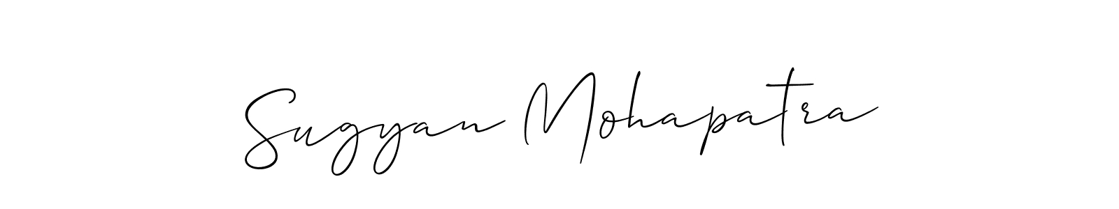 Also we have Sugyan Mohapatra name is the best signature style. Create professional handwritten signature collection using Allison_Script autograph style. Sugyan Mohapatra signature style 2 images and pictures png